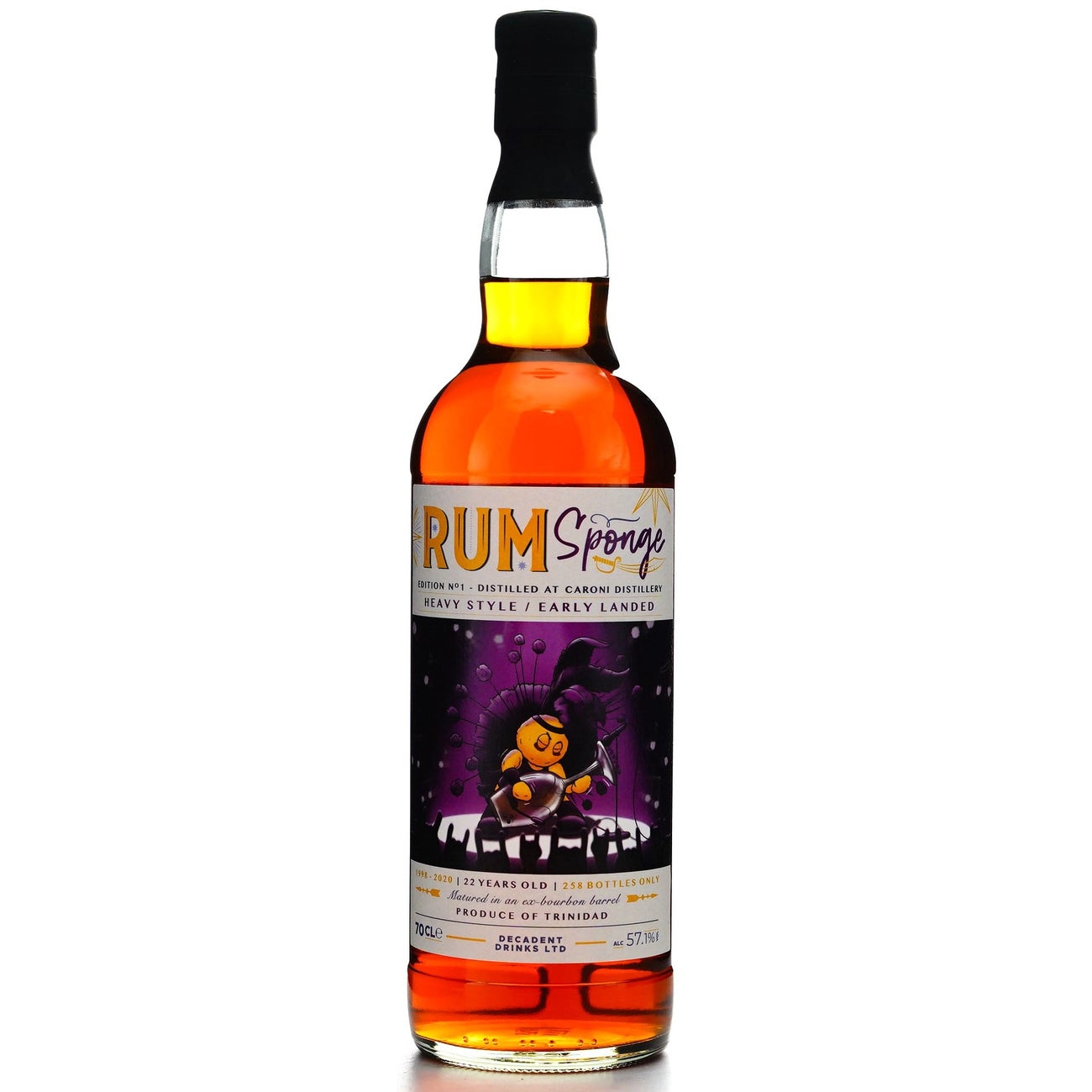 Caroni 1998 Rum Front