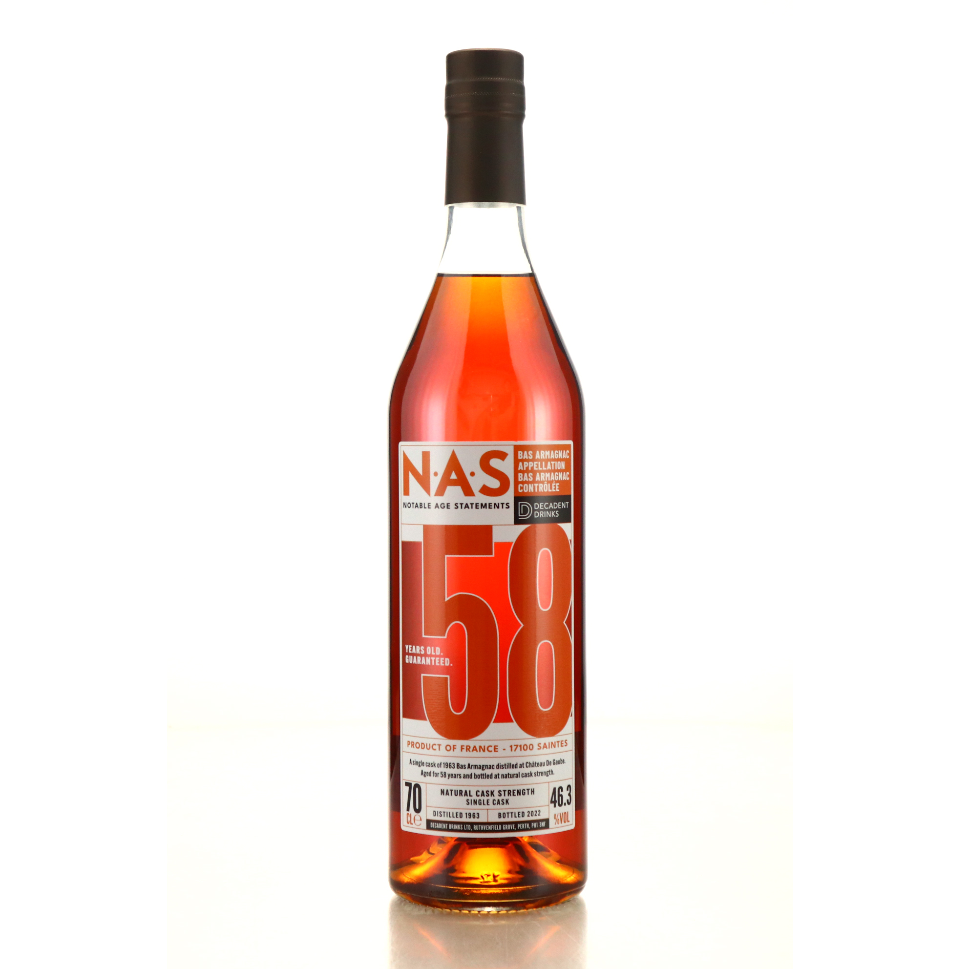 NAS 3 58 Year Old Armagnac - Front